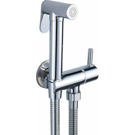 Kit Douchette WC Mitigeur, Thermostatique Douchette à Main en lation Chrome Anti-brûlure Toilette, Bidet Spray Set Inverseur de Douche (1/5)