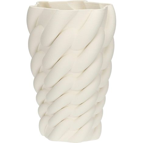 Deco Intreccio L Vase en céramique, 24 x 24 cm, Profondeur 38 cm, Collection Trama (1/3)