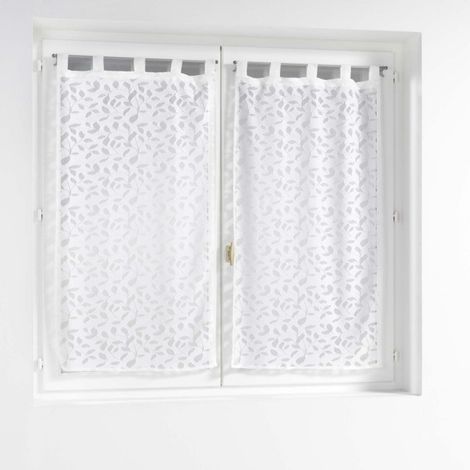 Paire de Voilages Maille "Manon" 60x160cm Blanc (1/3)