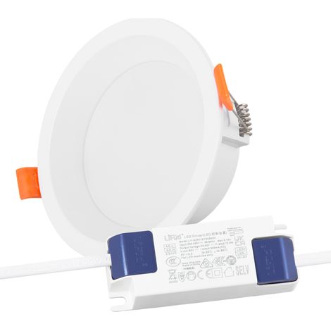 Downlight LED 12W 140Lm/W Driver LIFUD sans scintillement 2700ºK [HO-DL01-LI-12W-WW]