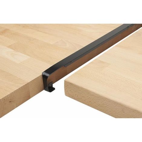 Profil jonction angle plan de travail noir 38 mm x 670 mm rayon 3/5 mm finition soignée (1/2)