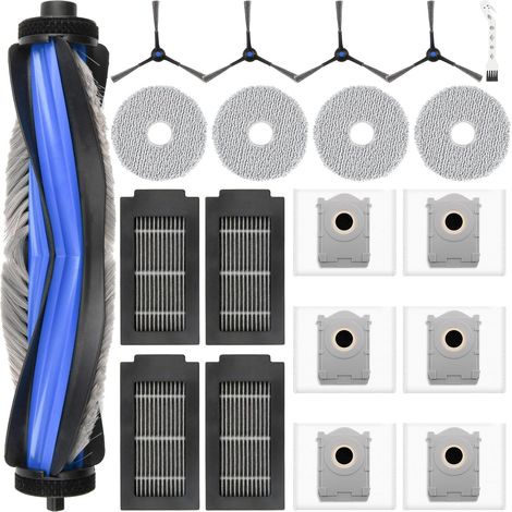 20 Pièces - Accessoires Aspirateur Robot - Filtre HEPA Et Sac À Poussière - Brosse Principale Et Latérale Pour Nettoyage Sol - Compatible Ecovacs Deebot T50 Omni - Multicolore - 4 L (1/5)