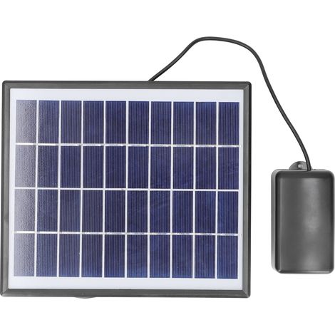 Pompe solaire miniature 10 V 6 W CC pour bassin, kit de pompe à air pour fontaine avec panneau solaire réglable et pierre à bulles (1/5)