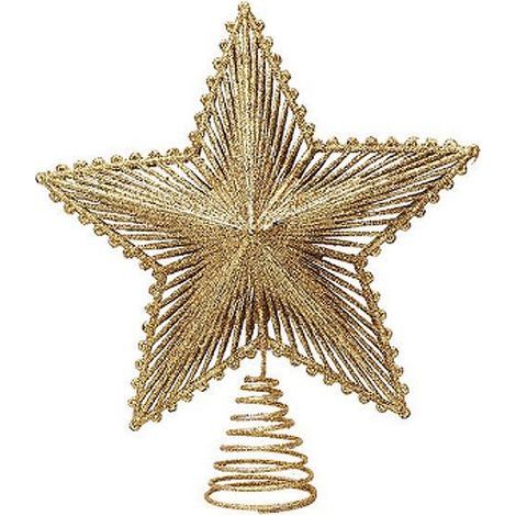 Weihnachtsbaumspitze, funkelnder Stern, Weihnachtsbaumschmuck, Weihnachtsbaumspitze, Weihnachtsbaumschmuck, Sterndeko (1/5)