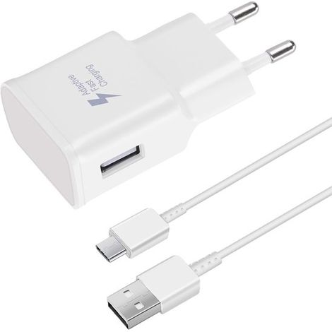 USB-Ladegerät (inkl. Ladekabel), USB-C-Schnellladekabel, Schnellladeadapter. Geeignet für Android-Handys. (1/5)