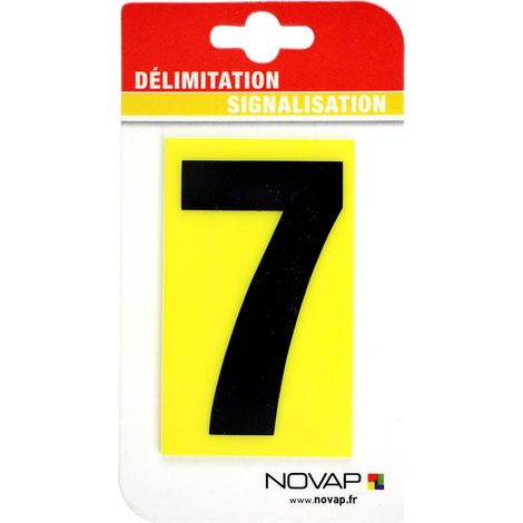 N°7 - 100x60mm magnétique Jaune/Noir - 4355160