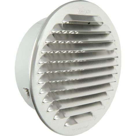 Grille De Ventilation Ronde - 1 Unité - Aluminium Et Plastique - Avec Filet Anti-Insectes - Pour Mur Extérieur - Ø 150 Mm (1/5)