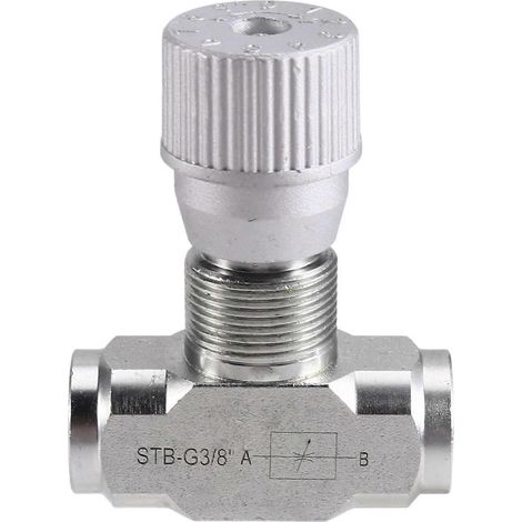 Vanne hydraulique simple STB-G3/8 W /L08 en acier au carbone pour mini-pelle de 1 à 2 tonnes (1/5)