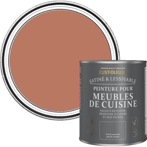 Peinture Rouge pour Meubles de Cuisine, Finition Satinée - Sienne 750ml (1/5)