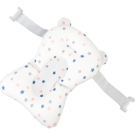 Coussin de bain pour bébé, filet de soutien doux pour le bain des nourrissons, tapis de bain antidérapant et flottant pour nouveau-né (1/5)