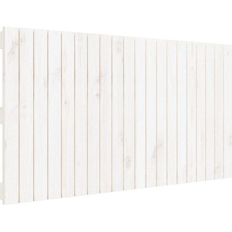 Maison Exclusive - Wand-Kopfteil Weiß 127,5x3x60 cm Massivholz Ki