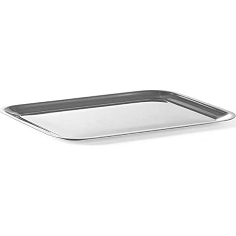 Vassoio di presentazione, piatto di guarnizione in acciaio inox, 205x155mm - Hendi 400203 (1/3)