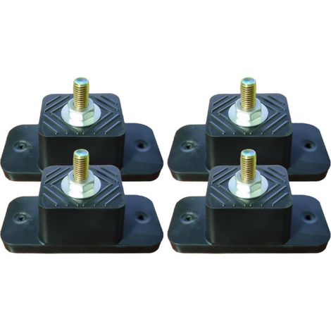 Amortisseur de climatiseur - Support de montage pour climatiseur extérieur à condensateur mini-split, 4 pièces - Hauteur 4 cm (1/5)