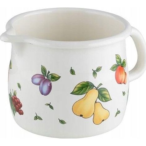 Riess Pignatta per Latte Smaltata 1 Litro Giardino dei Frutti (1/3)