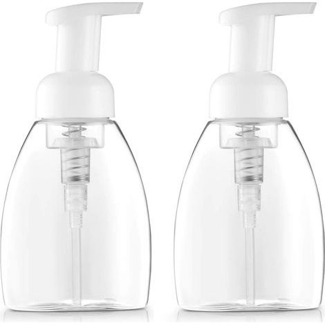 2PCS 250ml Schaum Seife Dispenser Pumpe Leere Flasche Flüssigkeit Hand Seife (1/5)