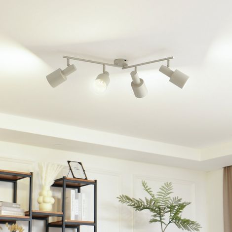 [GEBRAUCHT] B-Ware Lindby Deckenstrahler Ovelia Beige Lang 4 Flämmig Deckenlampe Lampe Strahler E27