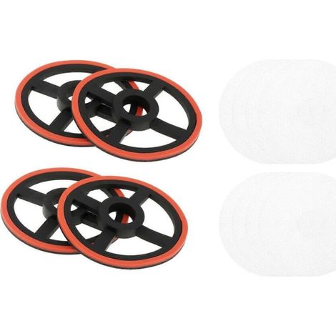 Juego de 4 filtros de salida de aire con elemento filtrante. Fácil y duradero. (1/2)