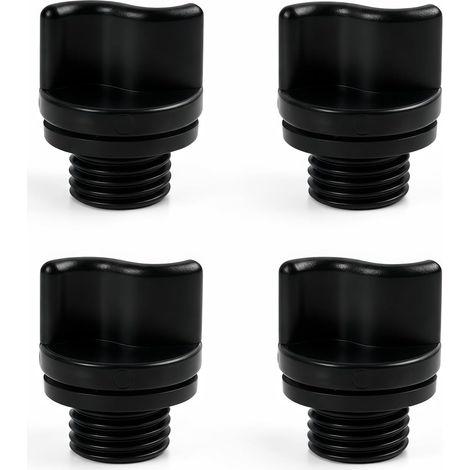 Lot De 4 Bouchons De Vidange R0446000 avec Joints Toriques pour Pompe De Piscine, Tampons Purge, Accessoires Entretien Hivernage en Plastique Résistant Étanchéité 1/2 Pouce (1/5)