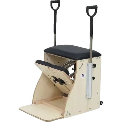 Chaise Wunda de Pilates, Construction en Bois Durable, Exercices de Pilates Polyvalents, Noir (1/2)
