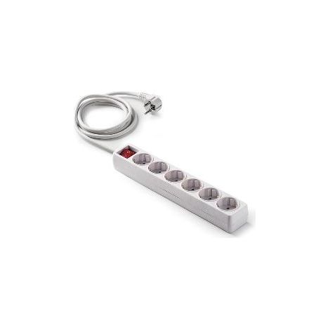 FPLUS base multiple 6t.bl(5m.c/int) (ref.9-906) , Base 6 tomas con toma de tierra e interruptor y 5m de cable 3G1.5mm2
El 30 % de la materia prima plástica utilizada en la fabricac