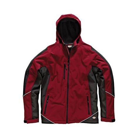 Veste Softshell INDUSTRY rouge/noir,Taille XXXL
