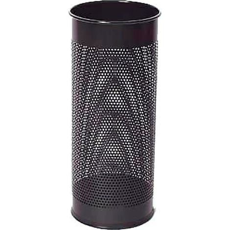 Porte-Parapluies Avec Perforations 28,5 litres Hauteur 62 cm en Métal Coloris Noir (1/2)