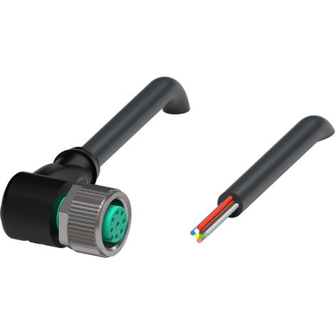 Pepperl+Fuchs Kabeldose V19-W-BK10M-PUR schwarz 8-polig gewinkelt