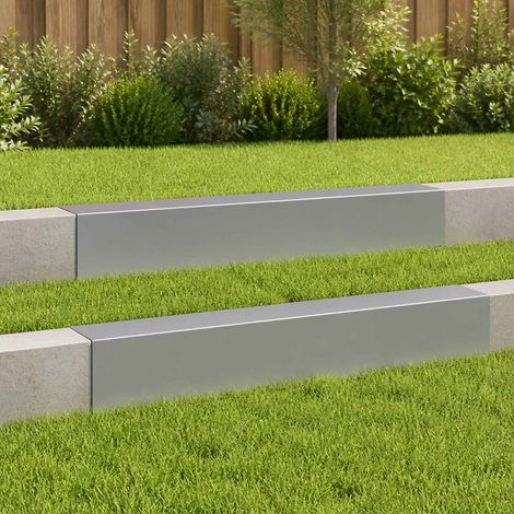 vidaXL Profilé de recouvrement de jardin 2 pc 100 x 20 x 15 cm (1/5)