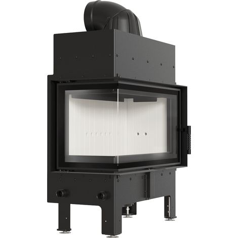 Kamineinsatz aus Stahl KRATKI FLOKI M links 10 kW Ø 200 (1/5)