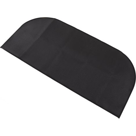 Tapis de foyer isolé, ignifugé et résistant à la chaleur, pliable, à placer sous le gril pour cheminée, camping et extérieur, noir, 50 x 100 cm / 19,7 x 39,4 pouces (1/5)