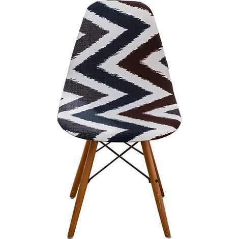 Housses de Chaise Salle à Manger Housse de Chaise scandinave pour Salle à Manger Extensibles 4 Pieces Vague (1/5)