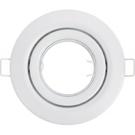 Support de lampe encastrée Circulaire Douille ajustable GU10 IP20 Ø10.7x6.5cm SECOM
