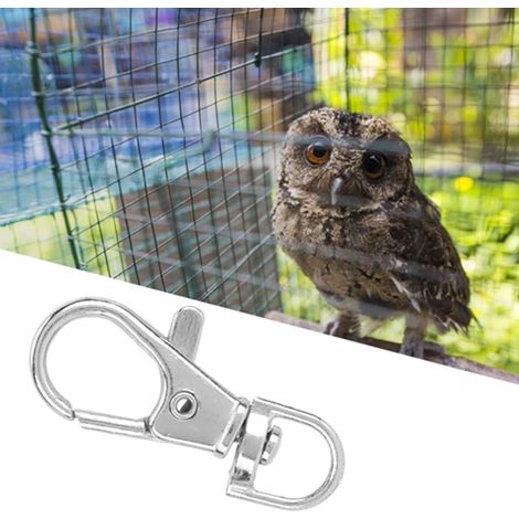 Boucle De Porte - 12 Pièces - Fer - Verrouillage Sécurisé - Cage Oiseaux Et Petits Animaux - 3,5x1,5cm (1/5)