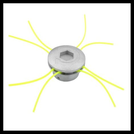 La partie de remplacement de la machine à découper l'herbe est une tête de coupe en aluminium têtes de fil à double arbre à arbre en nylon pour la coupe de coupe et la machine de coupe d'irrigation à  (1/4)