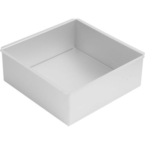 Moule à gâteau carré en aluminium anodisé, moule à mousse, moule à pain avec fond amovible. (1/5)