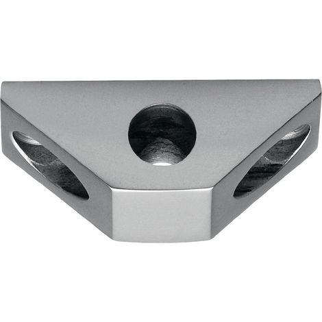 DENI Stangenführung zu Untersatz Vario f.Rundstange 10mm silber elox - 4127 0100 01 (1/3)