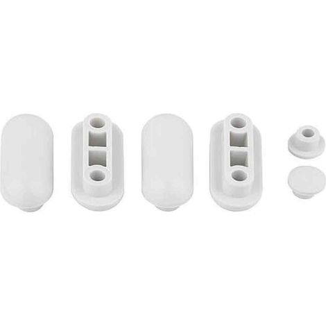Kit Tampon Pour Abattant WC - Écrou Manchon Acier 8 mm × 27 mm + Vis Cruciforme M6 × 15 mm - Fixation Meubles Stratifiés Bois Métal - 20 Pièces (1/5)