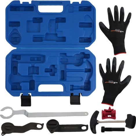 Kit di attrezzi per la fasatura, in acciaio di alta qualità, 22 x 15 x 5 cm, compatibile con motori 1.0, 1.2 e 1.4 TSI, progettato con precisione per una sincronizzazione accurata, conforme agli stand (1/5)