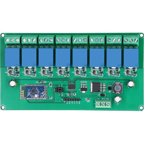 Module Bluetooth 8 canaux relais sans fil télécommande interrupteur DC 7-28V/DC 5V (1/5)