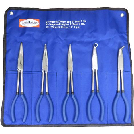 SET 5 PINZE LUNGHE STAHLKAISER GERMANY 275 MM CAPPUCCI CANDELE