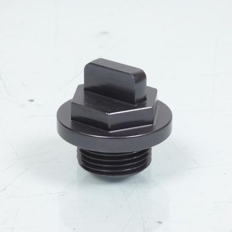 Bouchon de remplissage huile moteur Mad anodisé gris pour moto (1/2)