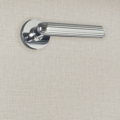 Poignée de porte design finition aspect chrome brillant Nelia - KATCHMEE  - KatchMee