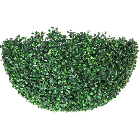 Topiaires artificielles en buis, 40 cm, 2 pièces, boules vertes toute l'année pour jardin, balcon, terrasse, décoration de mariage et intérieur. (1/5)