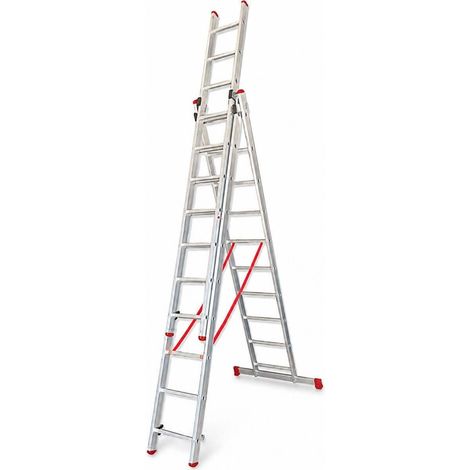 Escalera Transformable Triple TR3 de 9 x 3 Peldaños