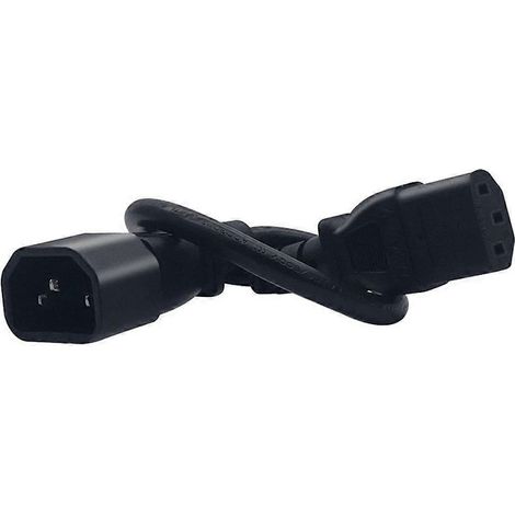 Câble adaptateur IEC 320 C13 vers C14, convertisseur IEC 3 pôles femelle vers 3 pôles mâle