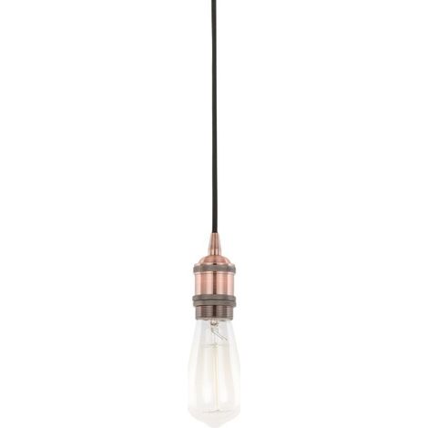 Italux Classo - Portalámparas Colgantes Moderno Cobre Rojo 1 Luz, E27 (1/2)
