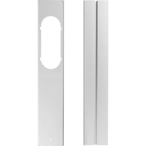 Plaque d'étanchéité télescopique pour climatiseur mobile – Longueur réglable jusqu'à 110 cm – PVC durable – Lot de 2 pièces (1/5)