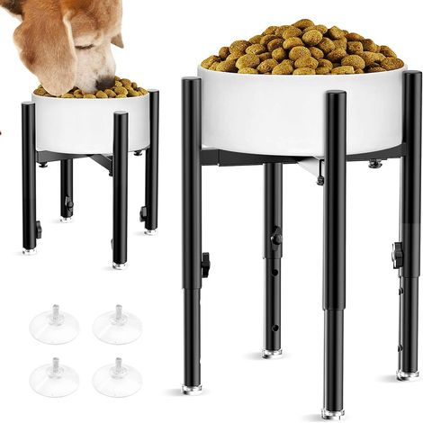 Support Surélevé Réglable pour Gamelle de Chien,Convient aux Gamelles de 6 à 11 Pouces,4 Hauteurs Réglables,Support pour Mangeoire Surélevée pour Chien, pour Grands, Moyens et Petits Chiens (1/5)