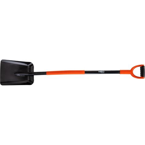 Pelle neo 95-011 tête acier manche métal revêtement caoutchouc