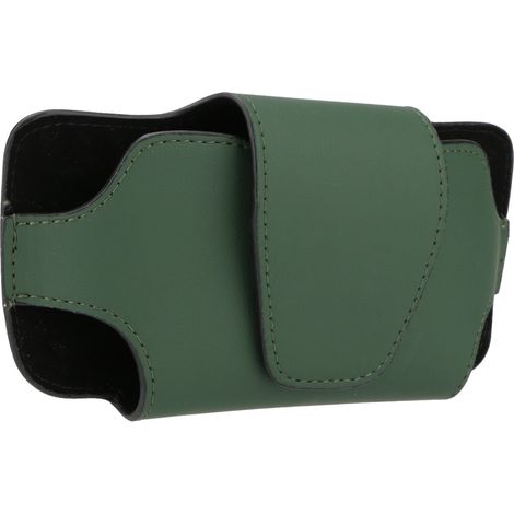 SHINING HOUSE Sonnenbrillen-Aufbewahrungsbox und Clip-Brillenhalter für Auto-Sonnenblende, Sonnenbrillenhalter, Leder-Aufbewahrungsetui (Armeegrün) (1/4)